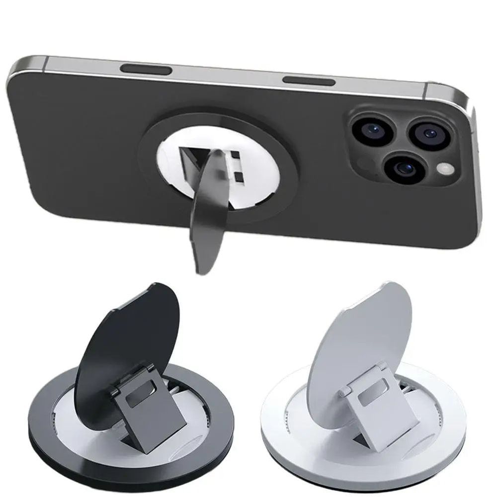 FlexRing Magnetic Phone Holder Foldable 360 Rotating Phone Stand For Desk Travel 3