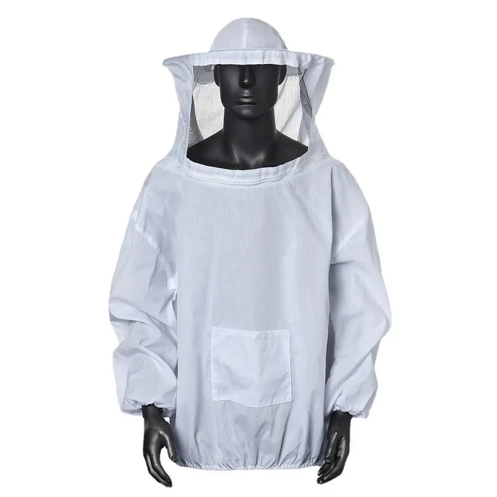 SafeHive Beekeeping Jacket Hooded Bee Protection Suit HalfBody Top For Comfortable Hive Work 4