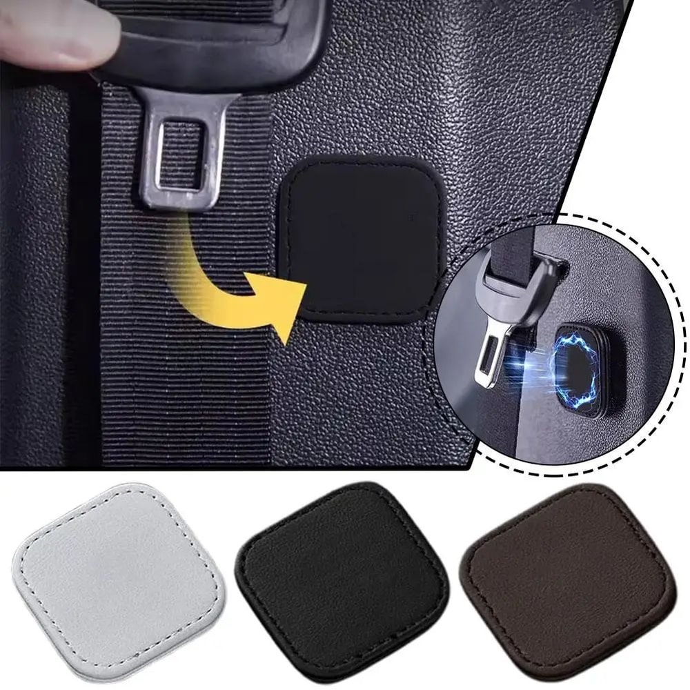 VelvetLock Car Seat Belt Clip Magnetic Seat Belt Positioner 2Pack For A Quieter Neater Ride 1