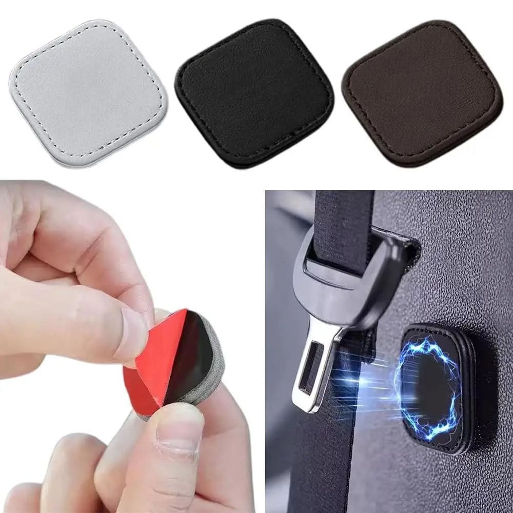 VelvetLock Car Seat Belt Clip Magnetic Seat Belt Positioner 2Pack For A Quieter Neater Ride 2