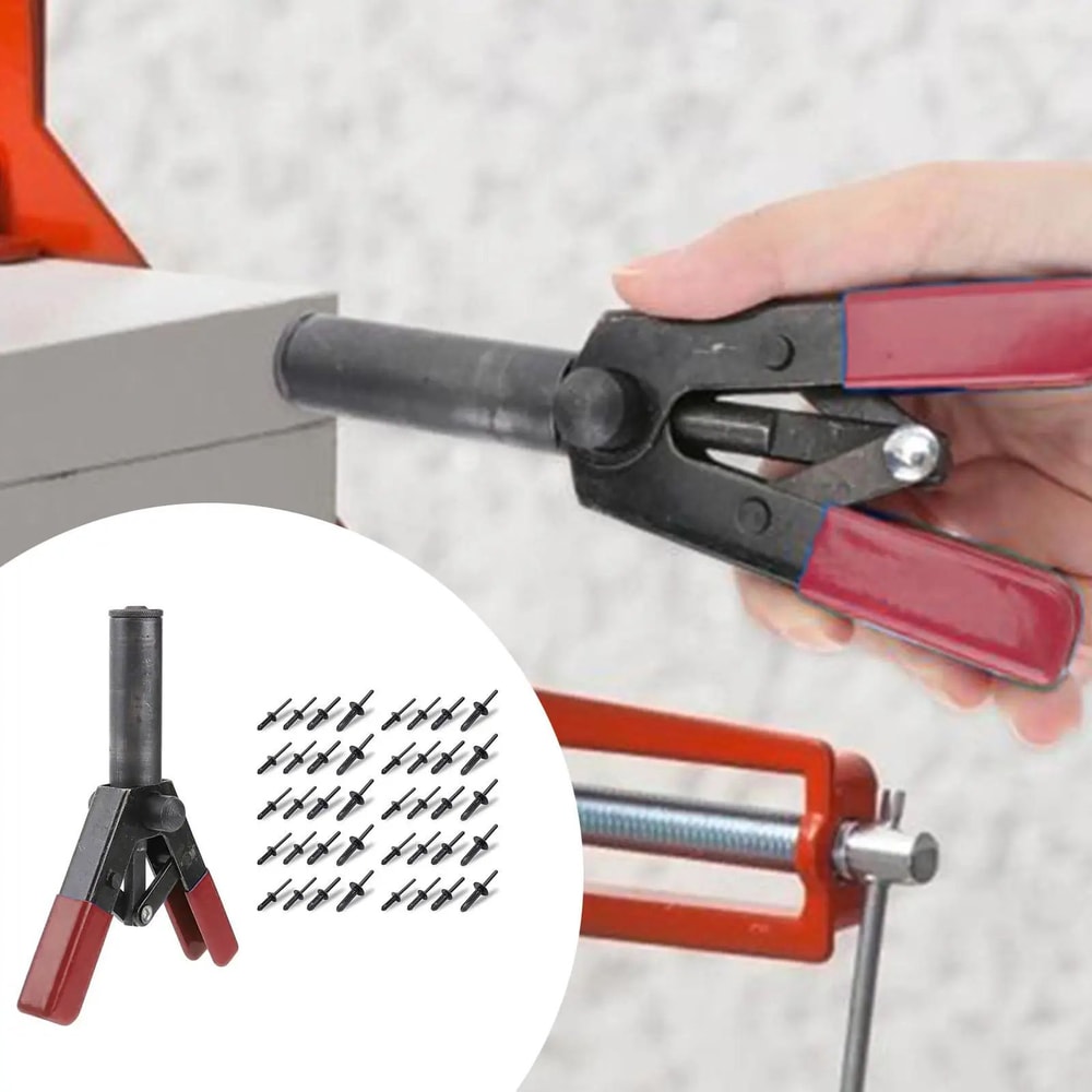 SnapFast Plastic Rivet Gun 7Inch Hand Riveter Kit For Door Panels Automotive Trim 1
