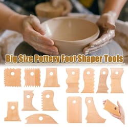 proform pottery trimming tools - 7-piece pottery rib set for precise ceramic shaping