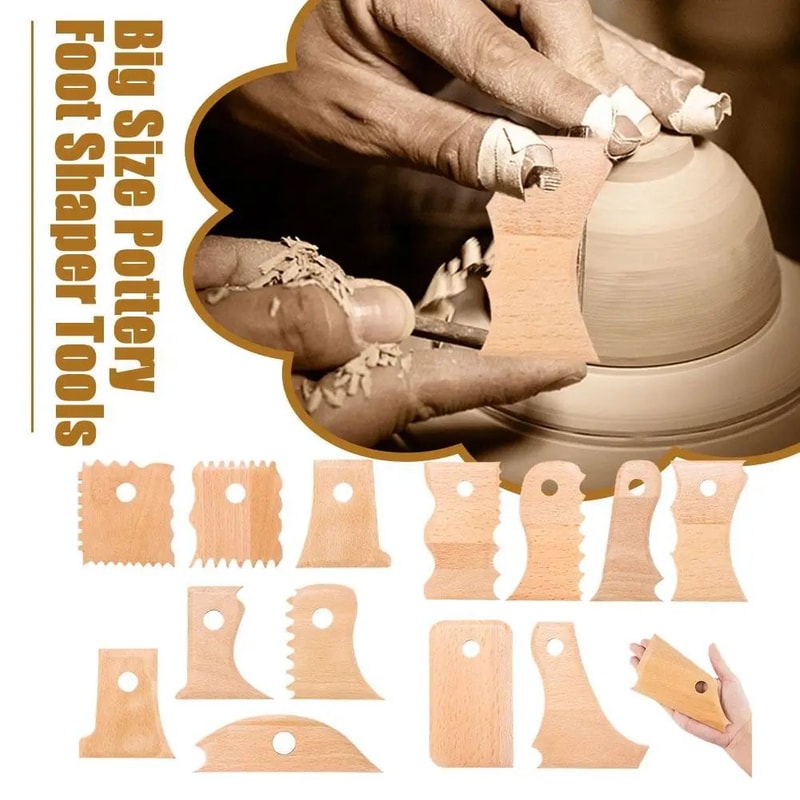 ProForm Pottery Trimming Tools 7Piece Pottery Rib Set For Precise Ceramic Shaping 2