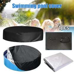clearguard swimming pool cover - foldable pool dust cover for rain & debris protection
