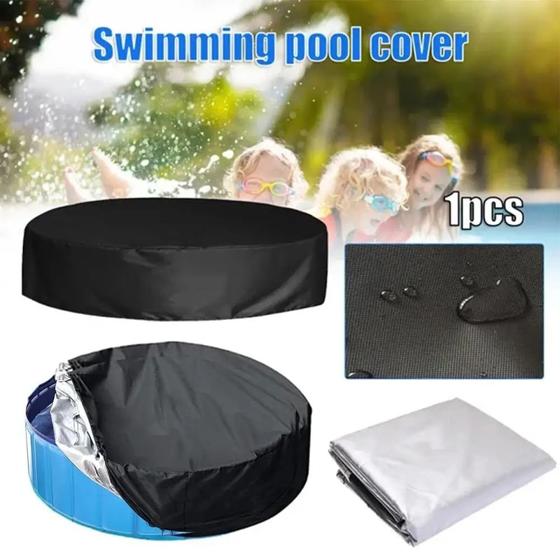 ClearGuard Swimming Pool Cover Foldable Pool Dust Cover For Rain Debris Protection 0