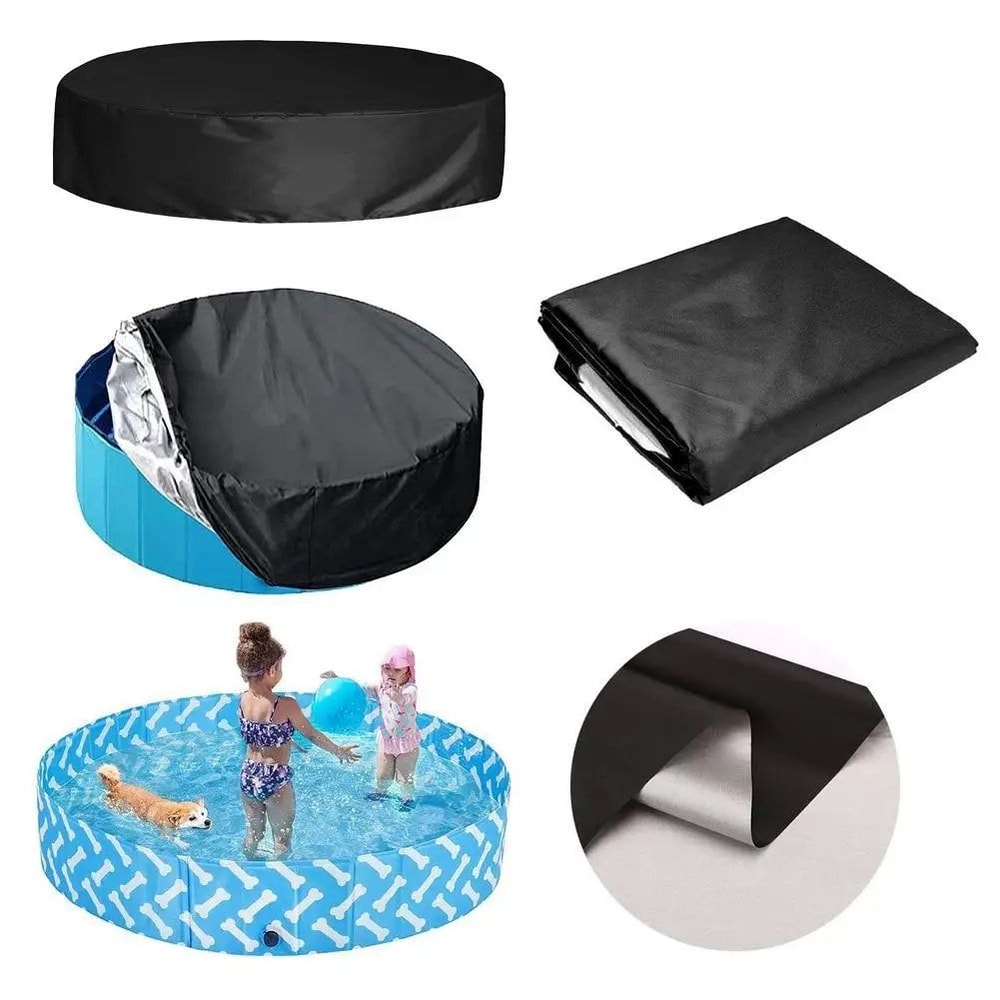 ClearGuard Swimming Pool Cover Foldable Pool Dust Cover For Rain Debris Protection 2