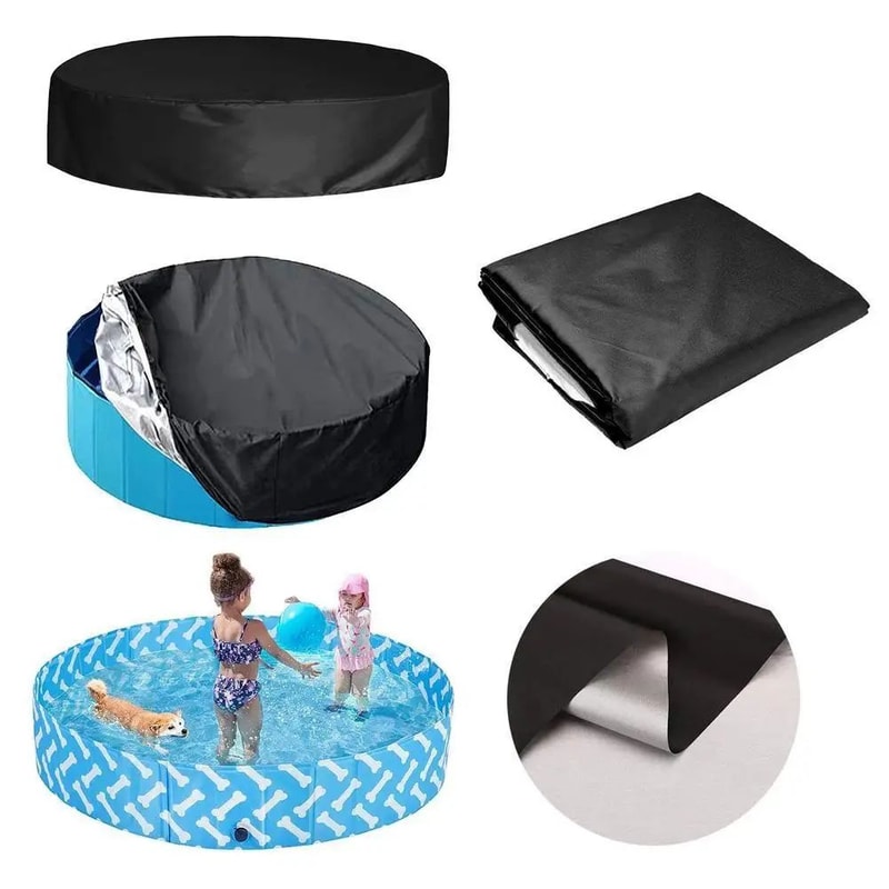 ClearGuard Swimming Pool Cover Foldable Pool Dust Cover For Rain Debris Protection 2