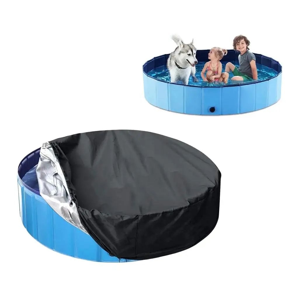 ClearGuard Swimming Pool Cover Foldable Pool Dust Cover For Rain Debris Protection 3
