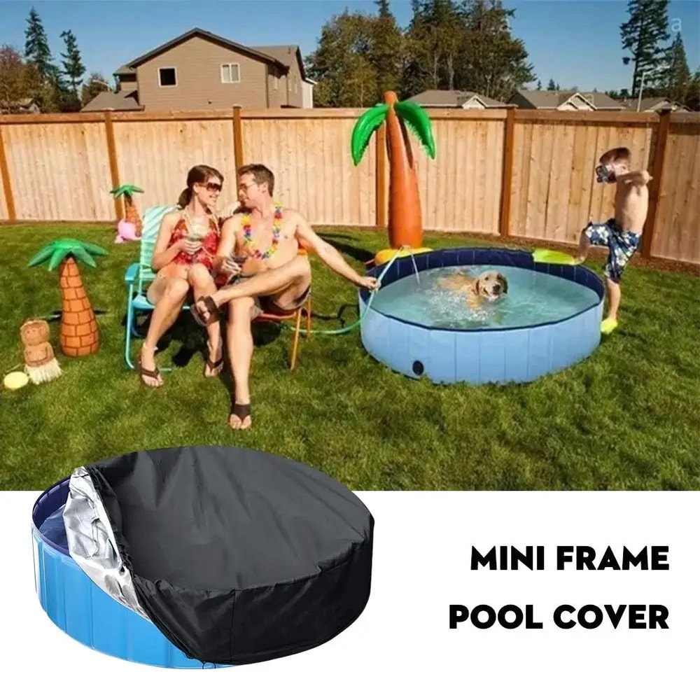 ClearGuard Swimming Pool Cover Foldable Pool Dust Cover For Rain Debris Protection 4