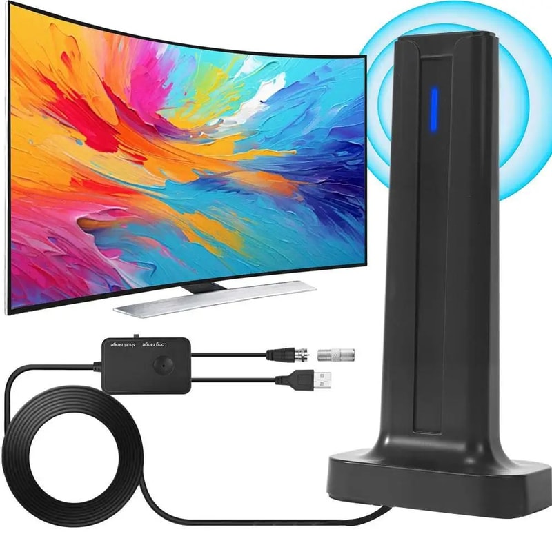 ClearView Pro Indoor TV Antenna With Signal Amplifier For 4K 1080P 1