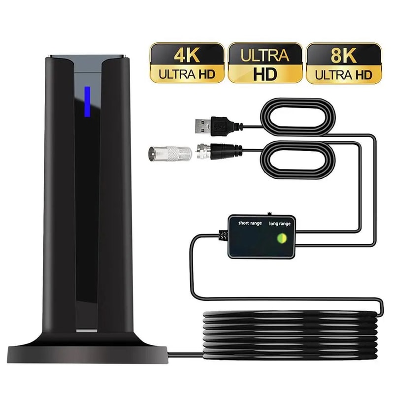 ClearView Pro Indoor TV Antenna With Signal Amplifier For 4K 1080P 2