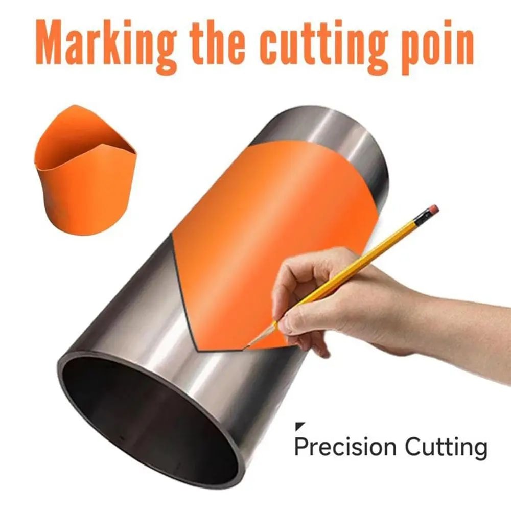 PrecisionAlign Round Tube Drawing Tool Pipe Marking Docking Mold For Construction 0