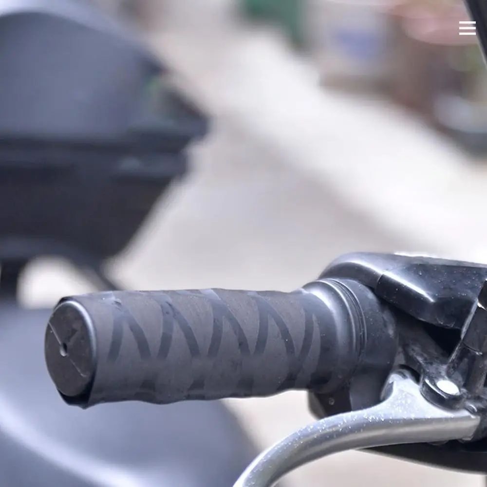 Universal NonSlip Motorcycle Handlebar Grip Cover Heat Shrink Rubber Sleeve 4