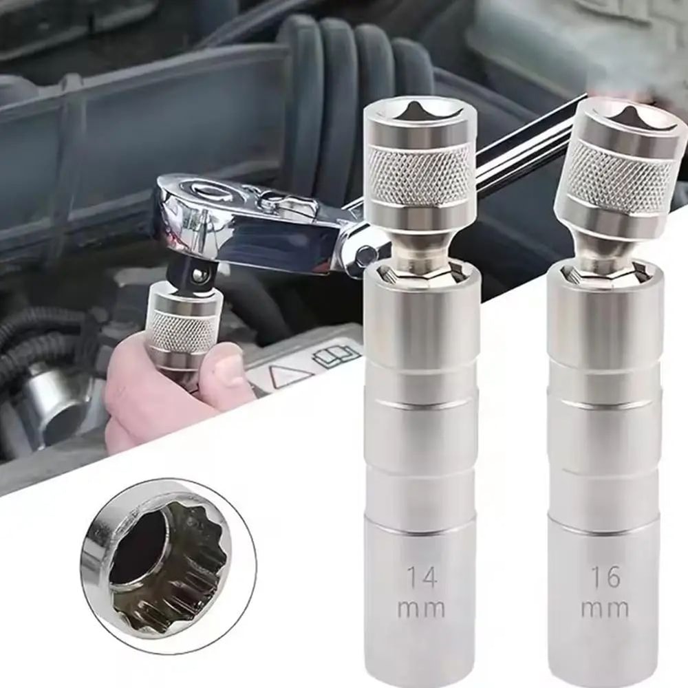 ProMag Magnetic Spark Plug Socket Wrench 14mm 16mm Automotive Spark Plug Removal Tool 0