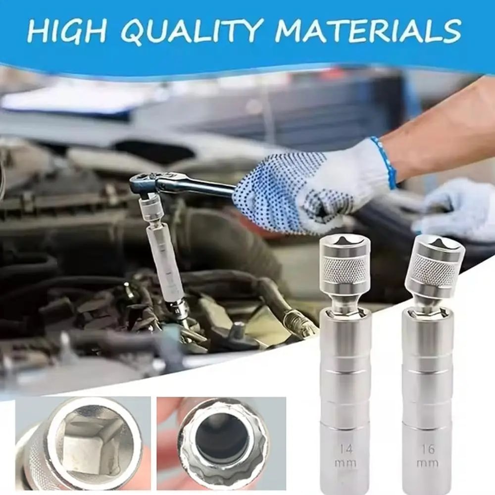 ProMag Magnetic Spark Plug Socket Wrench 14mm 16mm Automotive Spark Plug Removal Tool 4