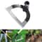 Steel Hollow Hoe Hand Weeder LaborSaving Garden Weeding And Soil Loosening Tool 2