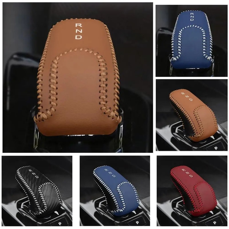 Premium Leather Gear Shift Cover For Geely Coolray Interior Protection Style Upgrade 0
