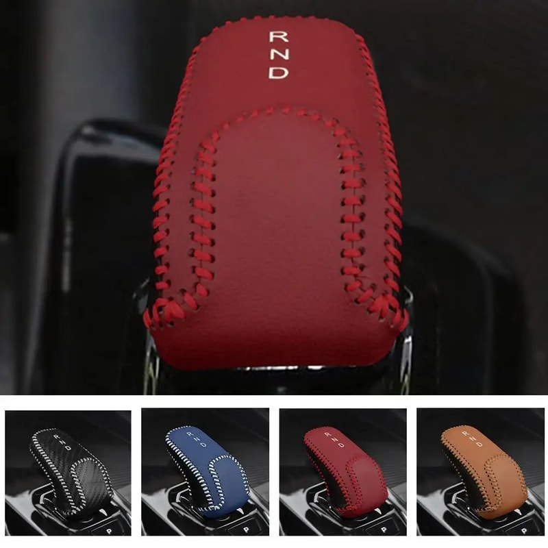 Premium Leather Gear Shift Cover For Geely Coolray Interior Protection Style Upgrade 3