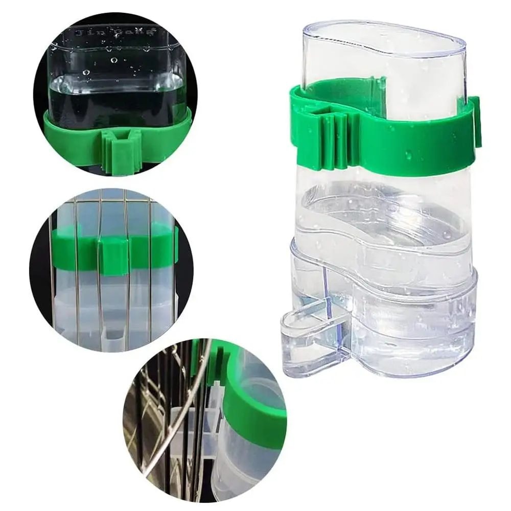 HydraHang 220ml Pet Water Dispenser Hanging Cage Water Feeder For Birds Small Pets 1