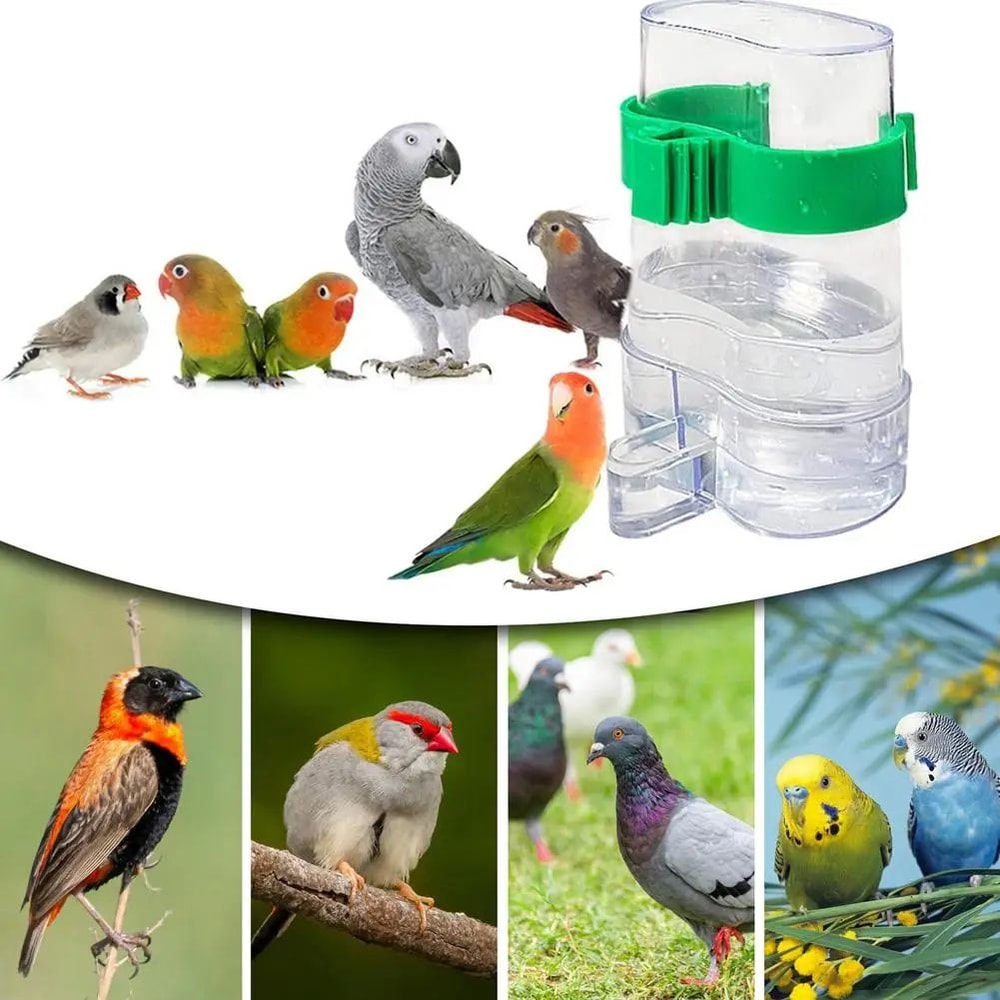 HydraHang 220ml Pet Water Dispenser Hanging Cage Water Feeder For Birds Small Pets 2