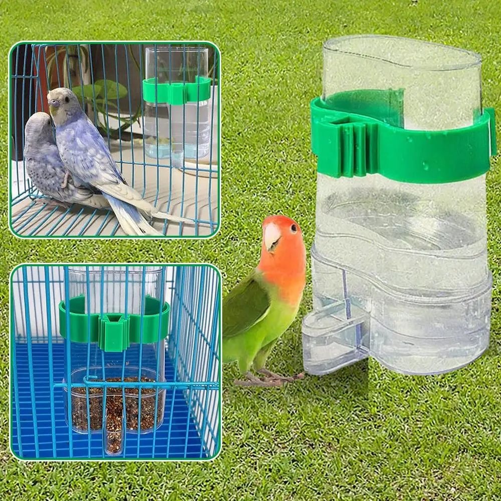 HydraHang 220ml Pet Water Dispenser Hanging Cage Water Feeder For Birds Small Pets 3