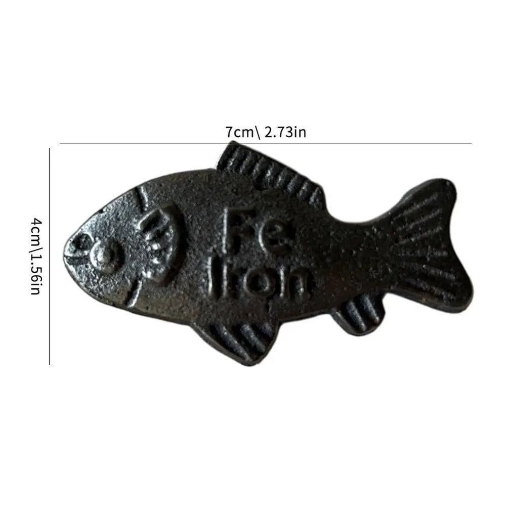 Rustic Cast Iron Fish Decor Handcrafted Iron Art Ornament For Home Desk 4