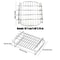 Stainless Steel Air Fryer Grill Rack Square Barbecue Bread Rack Accessory 5