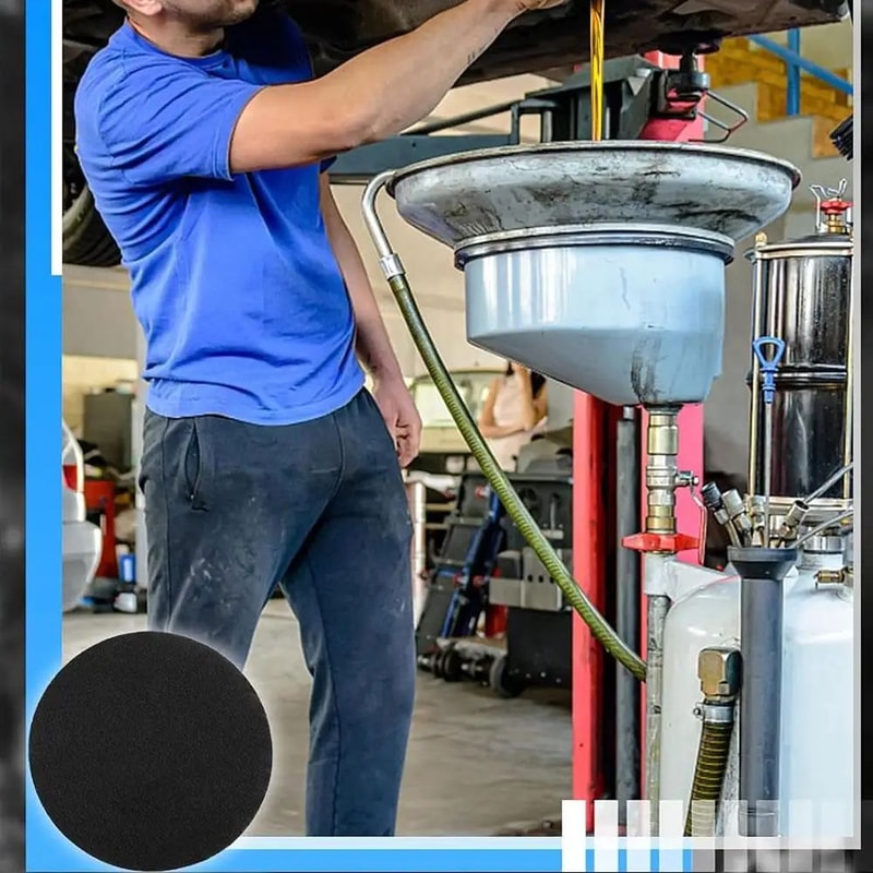 CleanFlow 38cm Oil Drain Splash Pad Set NoSplatter Oil Change Pad For Cars 3