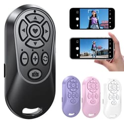 snapzoom bluetooth selfie remote - adjustable focus & zoom wireless camera controller