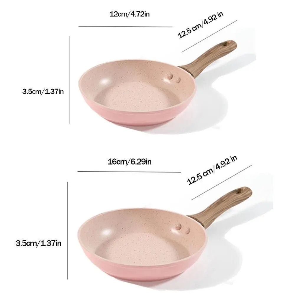 StonePro NonStick Frying Wok Pan Durable StoneCoated Skillet For Induction Gas Stoves 4