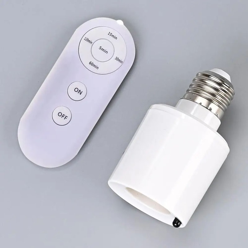 SmartEase E27 Wireless Remote Lamp Holder Intelligent Light Switch Socket For Easy OnOff Control 1