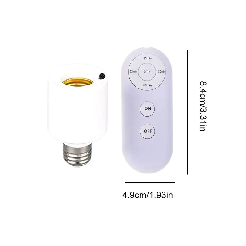 SmartEase E27 Wireless Remote Lamp Holder Intelligent Light Switch Socket For Easy OnOff Control 3