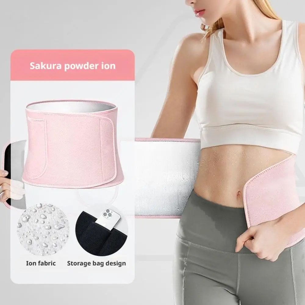 SweatCore Fitness Waist Belt SweatEnhancing Workout Wrap For Running Yoga 2