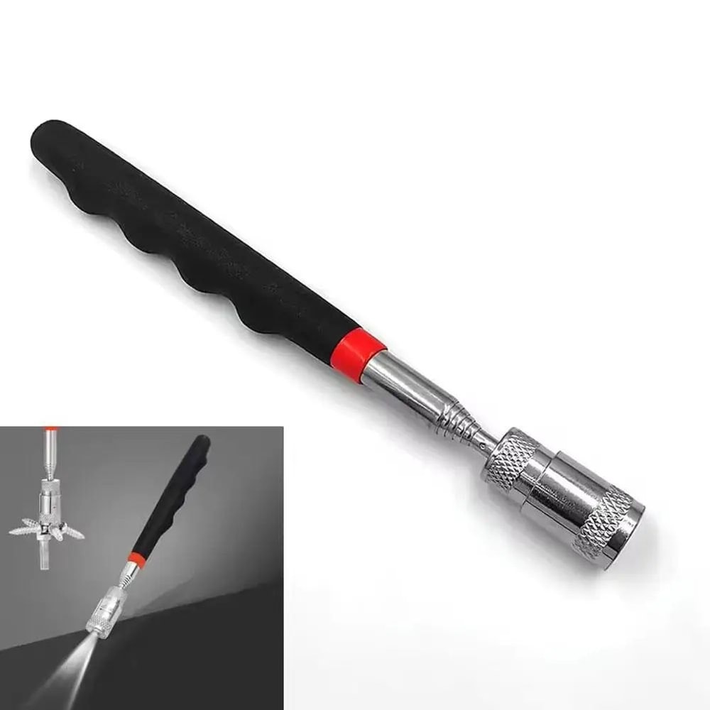 FlexReach Magnetic Telescopic Pickup Tool Extendable Magnet Inspection Mirror Flashlight Kit 1
