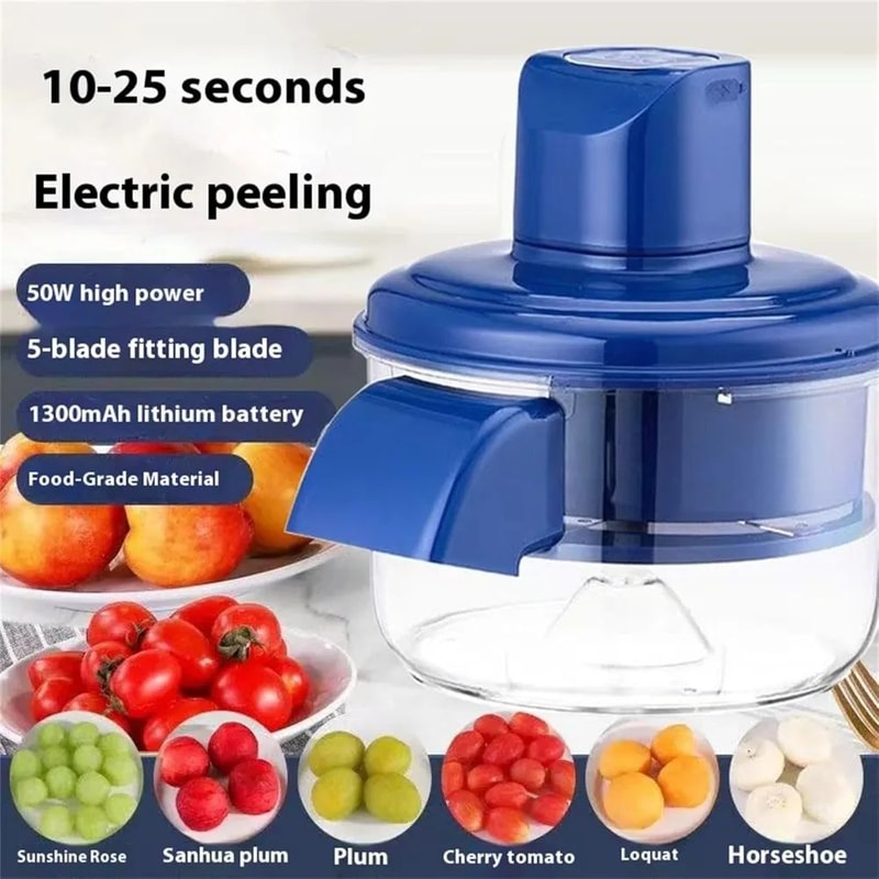 PeelEase Rechargeable Electric Fruit Peeler Smart Vegetable Garlic Peeling Tool 2