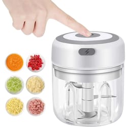 chopswift 250ml electric garlic mincer - usb mini food chopper & portable vegetable processor