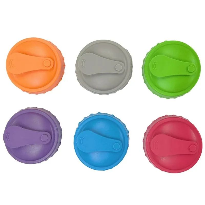 SipSeal Reusable Silicone Can Lids Protective Covers For Soda Beer Juice Cans 6 Pack 6