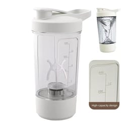 mixmate electric self-stirring shaker mug - usb rechargeable protein & milkshake cup (15 oz)