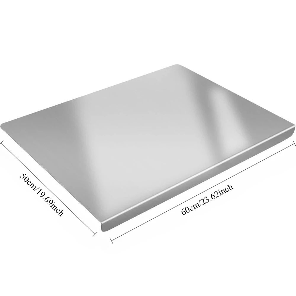 SteelPrep Stainless Steel Cutting Board Antibacterial MultiUse Kitchen Prep Surface 8