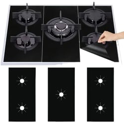 cleanshield gas stove guard set - reusable stove surface protection mats (3-piece)