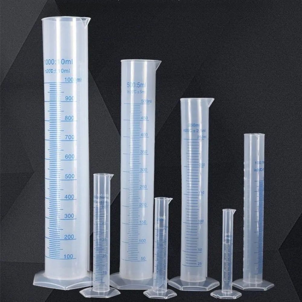 ClearMeasure 4Piece Graduated Cylinder Set Transparent Laboratory Measuring Cups For Precise Use 0