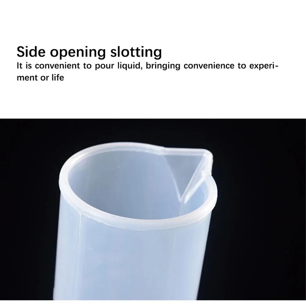 ClearMeasure 4Piece Graduated Cylinder Set Transparent Laboratory Measuring Cups For Precise Use 4