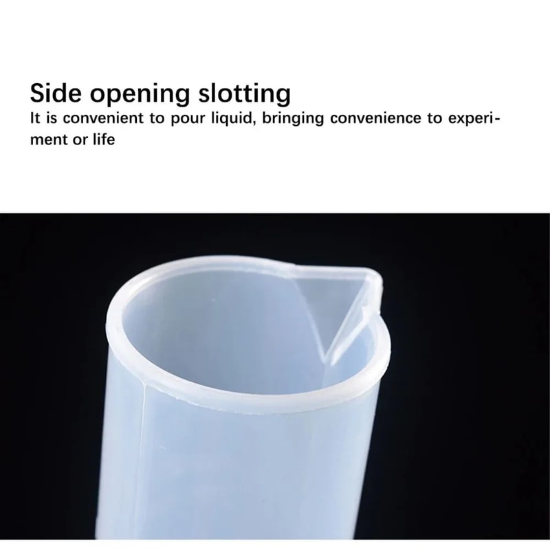 ClearMeasure 4Piece Graduated Cylinder Set Transparent Laboratory Measuring Cups For Precise Use 4