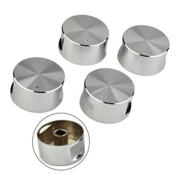 turnpro zinc alloy cooktop knob set - rotary switch handles for gas & electric stoves (4-pack)