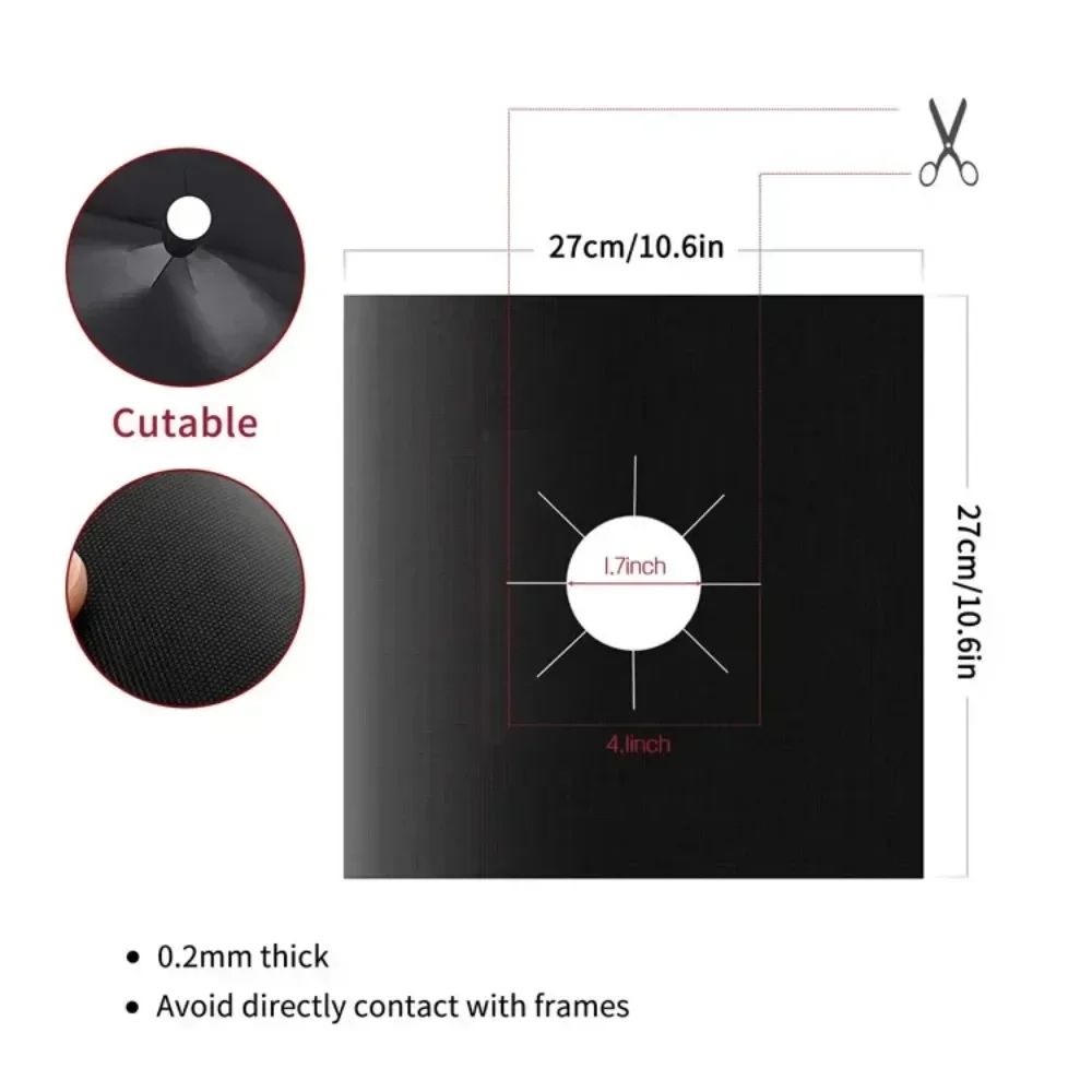 CleanGuard Gas Stove Protective Mat OilProof EasyClean Stove Surface Cover 4