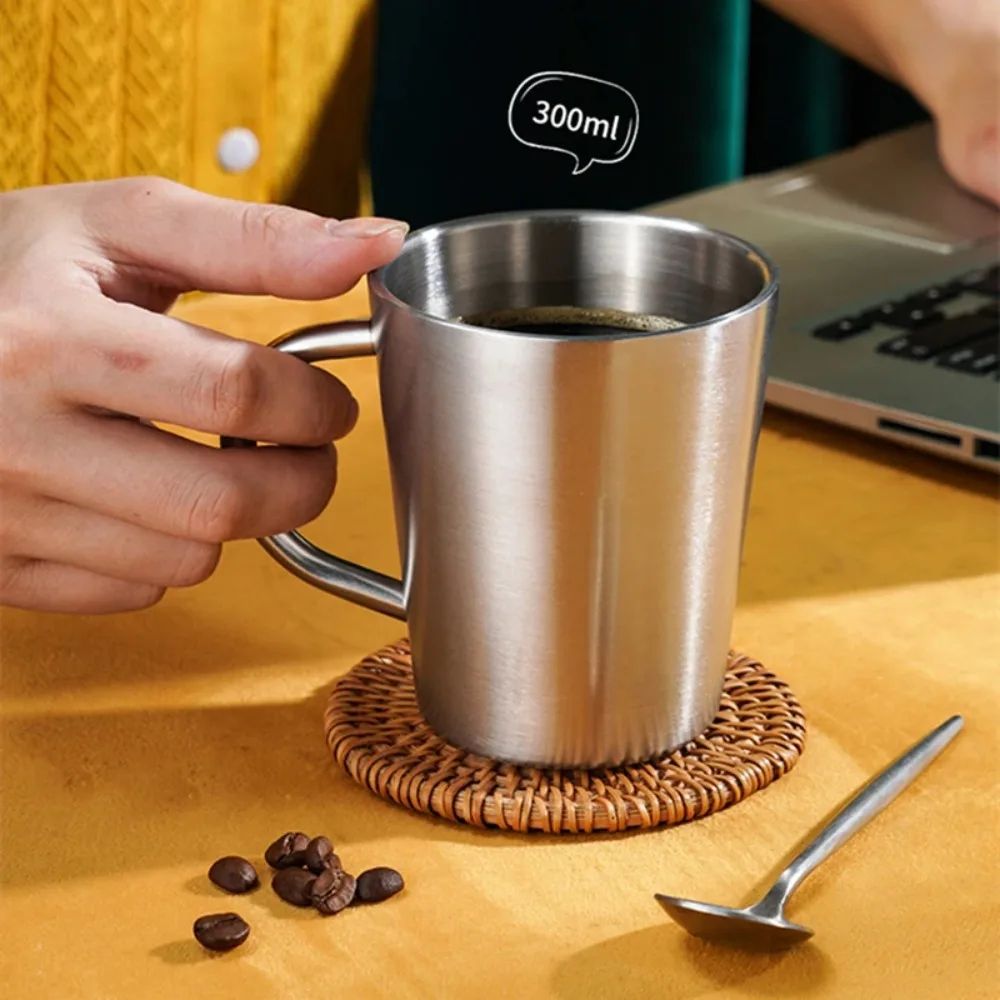 ThermoSip 300ml DoubleWall Stainless Steel Mug Insulated Coffee Beer Cup 2