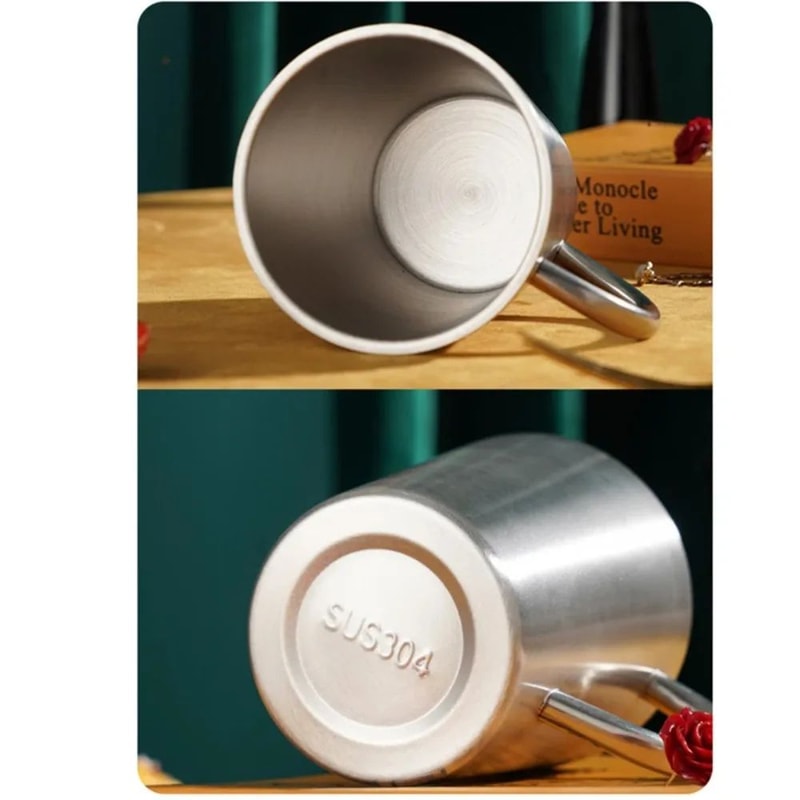 ThermoSip 300ml DoubleWall Stainless Steel Mug Insulated Coffee Beer Cup 5