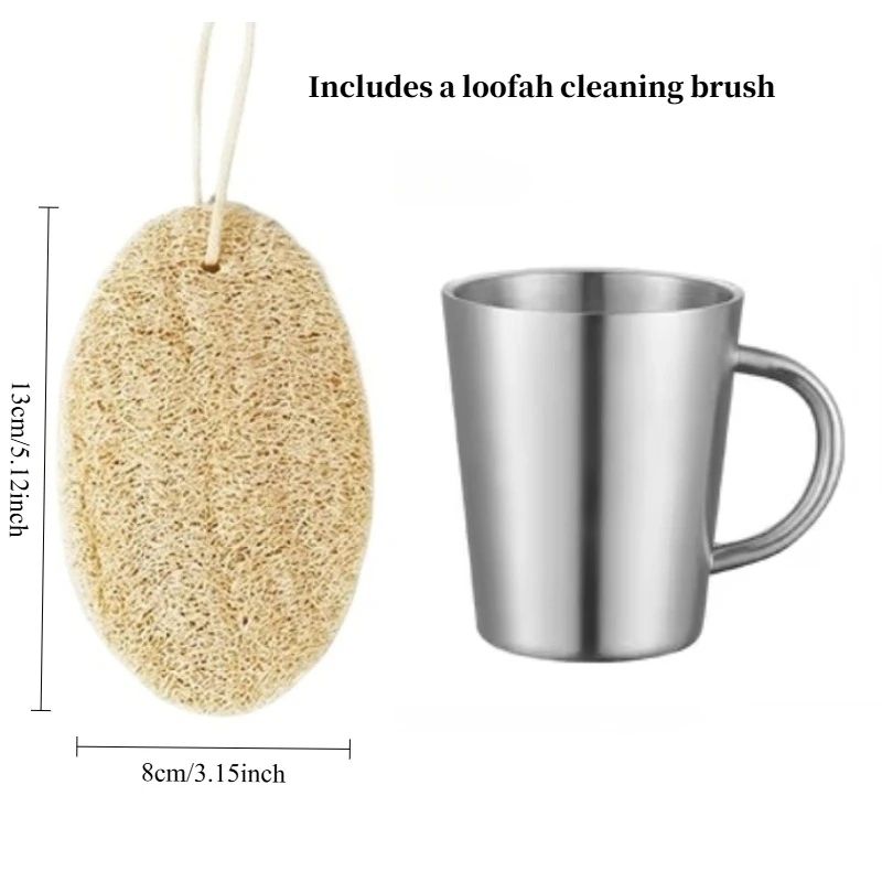 ThermoSip 300ml DoubleWall Stainless Steel Mug Insulated Coffee Beer Cup 7