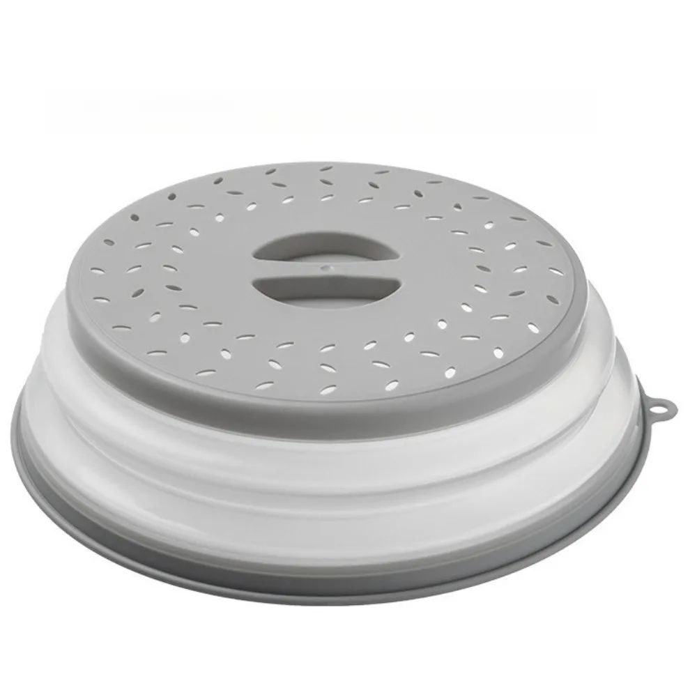 CleanWave Foldable Microwave Splash Guard BPAFree Food Cover For Plates Bowls 5