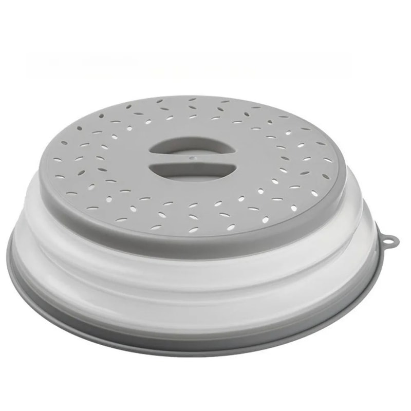 CleanWave Foldable Microwave Splash Guard BPAFree Food Cover For Plates Bowls 5